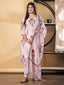 Blush Pink Floral Cotton Suit Set