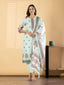 Seafoam Green Floral Cotton Suit Set