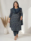 Indigo Paisley Elegance Kurta Set