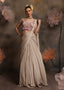 Champagne Beige Pre-Draped Saree