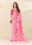 Floral Chiffon Printed Saree