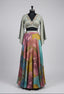 Buy Indo-Western Fusion Palazzo Set with Dramatic Sleeves & Crop Top