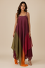 Wine Ombre Hand-Dyed Dress