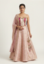 Gulabi Gathbandhan Brocade Lehenga Set