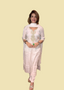 Off-White Embroidered Chanderi Silk Suit