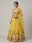 Floral Hand-Embroidered Tulle Lehenga