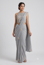 Floral Motif Shimmer Pre-Draped Saree