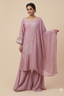 Pearl-Embellished Suit Set