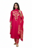 Ikat Border Print Cotton Kurta Set