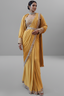 Mustard Yellow Pre-Draped Saree