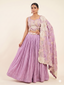 Pastel lavender lehenga set