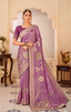 Lavender Grace Banarasi Silk Saree