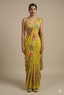 Floral Print Pre-Stitched Drape Saree