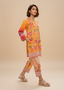 Coral Printed Lawn Co-ord Set