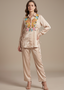Chic Champagne Satin Shirt Co-ord Set