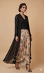 Embroidered Shrug & Bustier with Dhoti Skirt