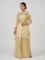 Soft Gold Organza Three-Piece Set