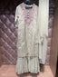 Mint Blossom Sharara Set (KPD-1011 B-154)