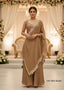 Elegant Brown Sharara Set