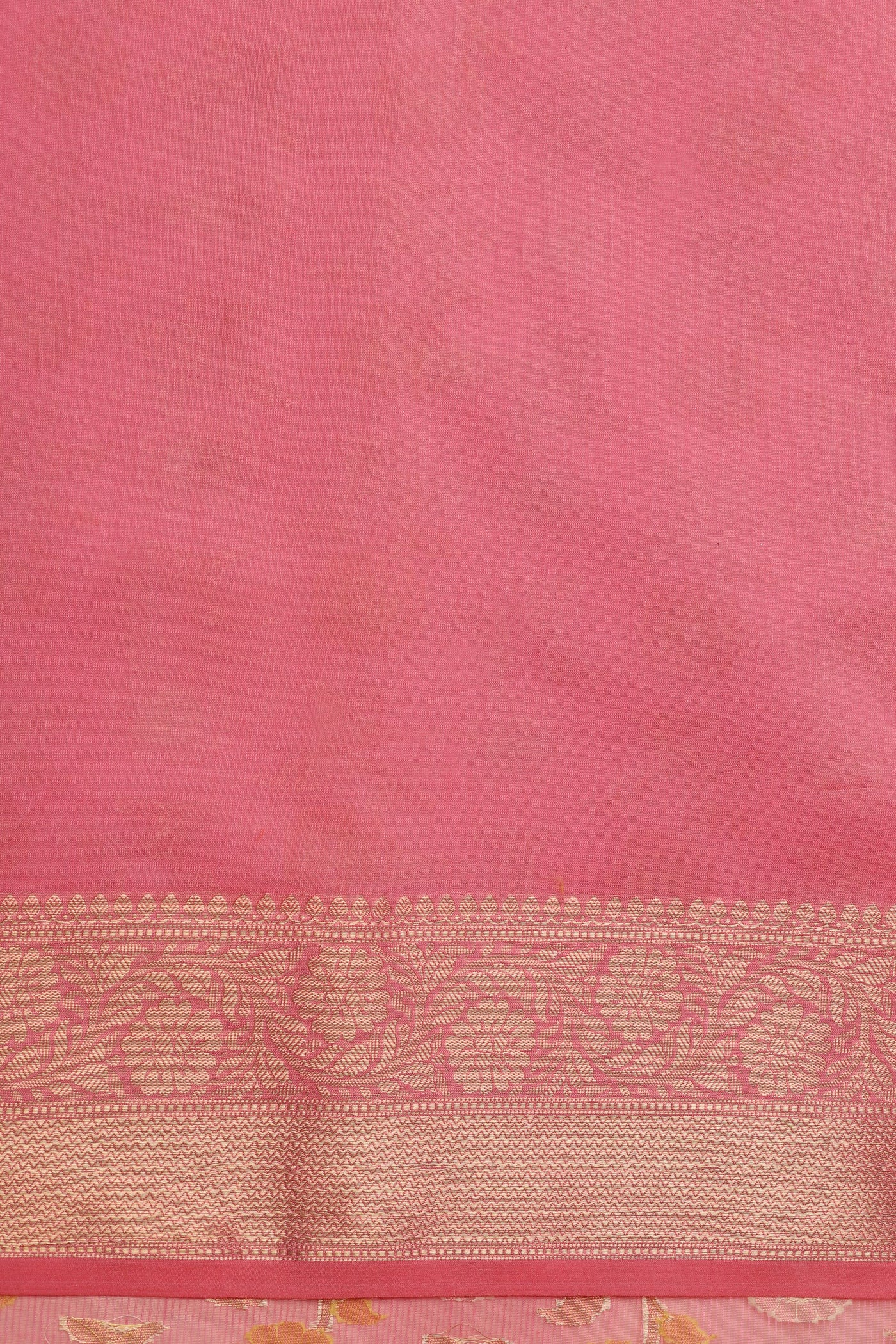 Enchanting Pink Cotton Silk Saree: A Floral Symphony