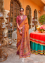 Multi-Colored Kashmiri Paisley Saree
