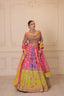 buy Color-blocking Lehenga for women