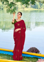 Classic Maroon Georgette Saree