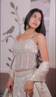 buy online Off-white ethereal bridal couture for women