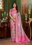 Elegant Geometric Buta Banarasi Silk Saree