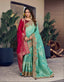 Mint Aqua Jacquard Silk Saree