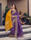 Royal Purple Banarasi Silk Saree