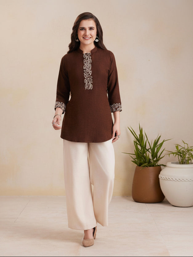 Chocolate Swirl Tunic Set – ODHNI