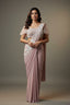 Blush Pink Pre-Draped Saree