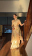 Royal Ivory Gold Embroidered Saree Ensemble