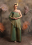 Shimmer One-Shoulder Kaftan Tunic & Palazzo Set