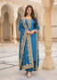 Royal Azure: Silk Straight Kurta Set