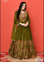 Floral Kalamkari Printed Anarkali Gown