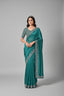Elegant Teal Green Silk Saree