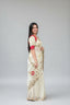 Off-White Chanderi Silk Saree