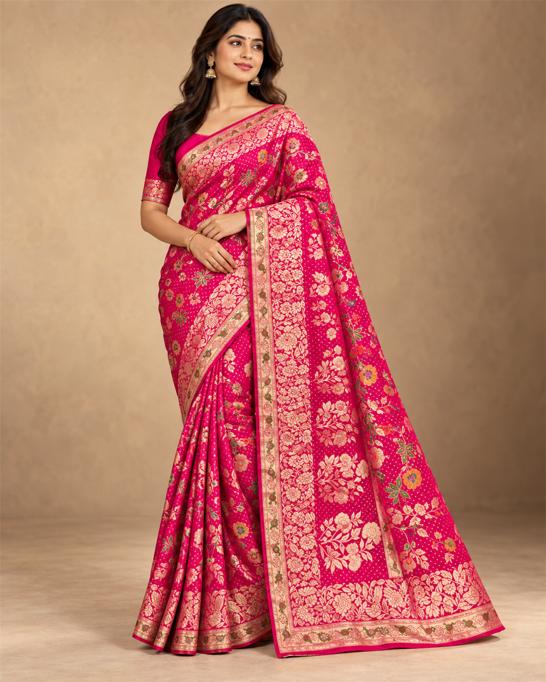 Teal Green Embroidered Printed Saree