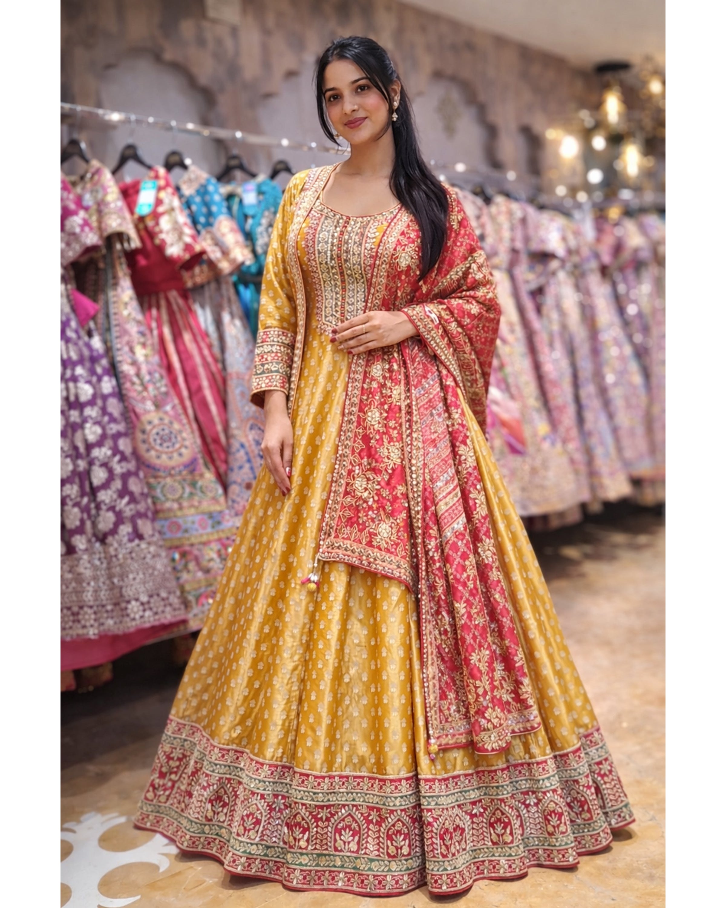 Gilded Saffron Heritage Gown Main image