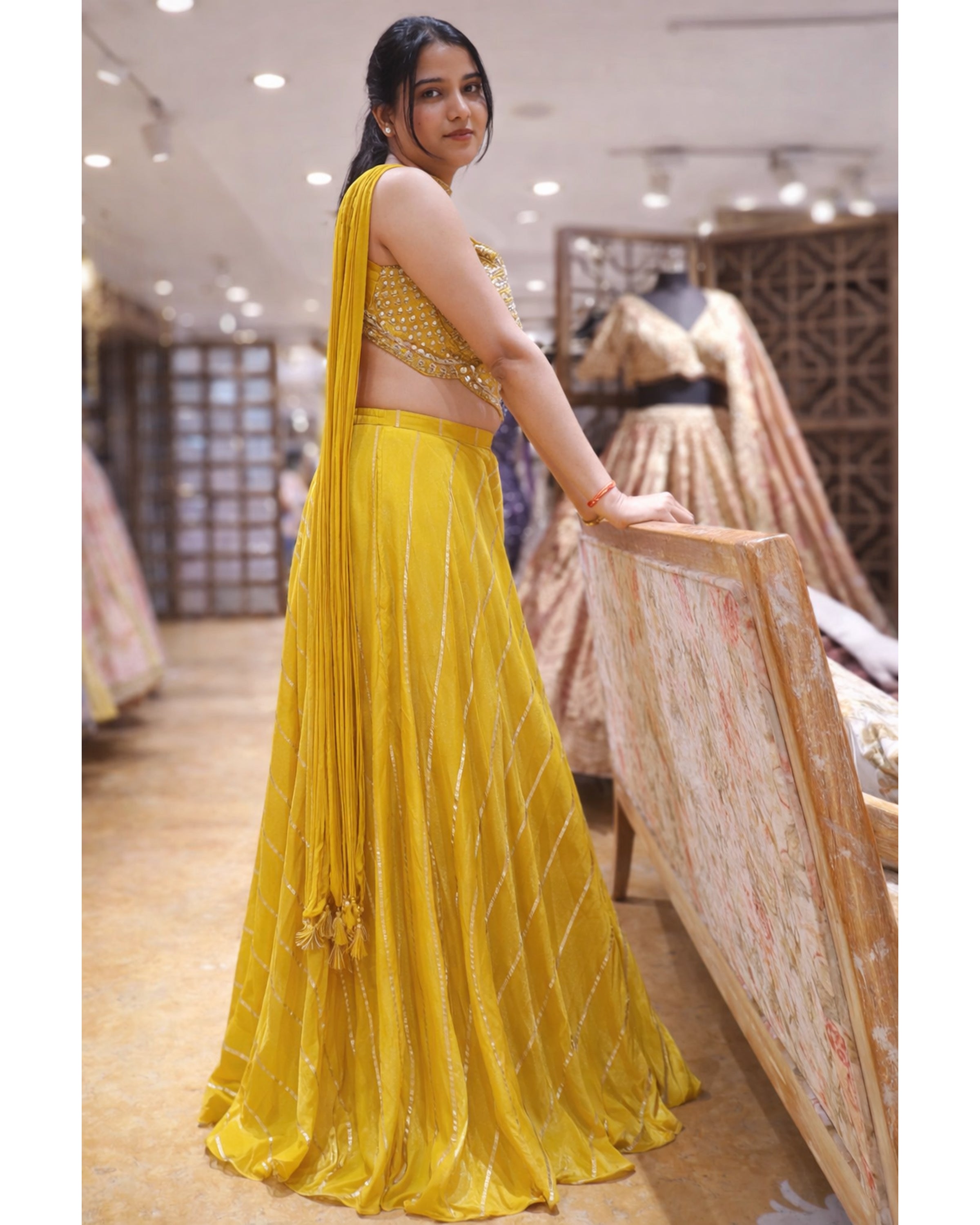 Sun-Drenched Gilded Dress