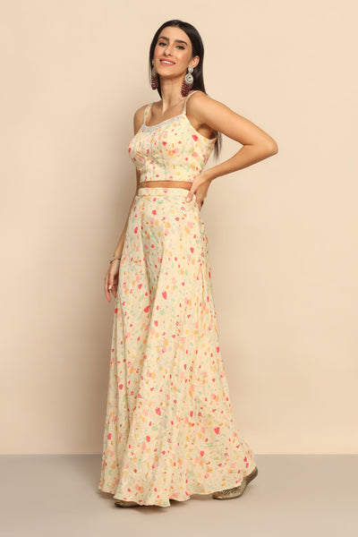 Enchanting Cream Dress with Sequins and Beads - Radiate Glamour