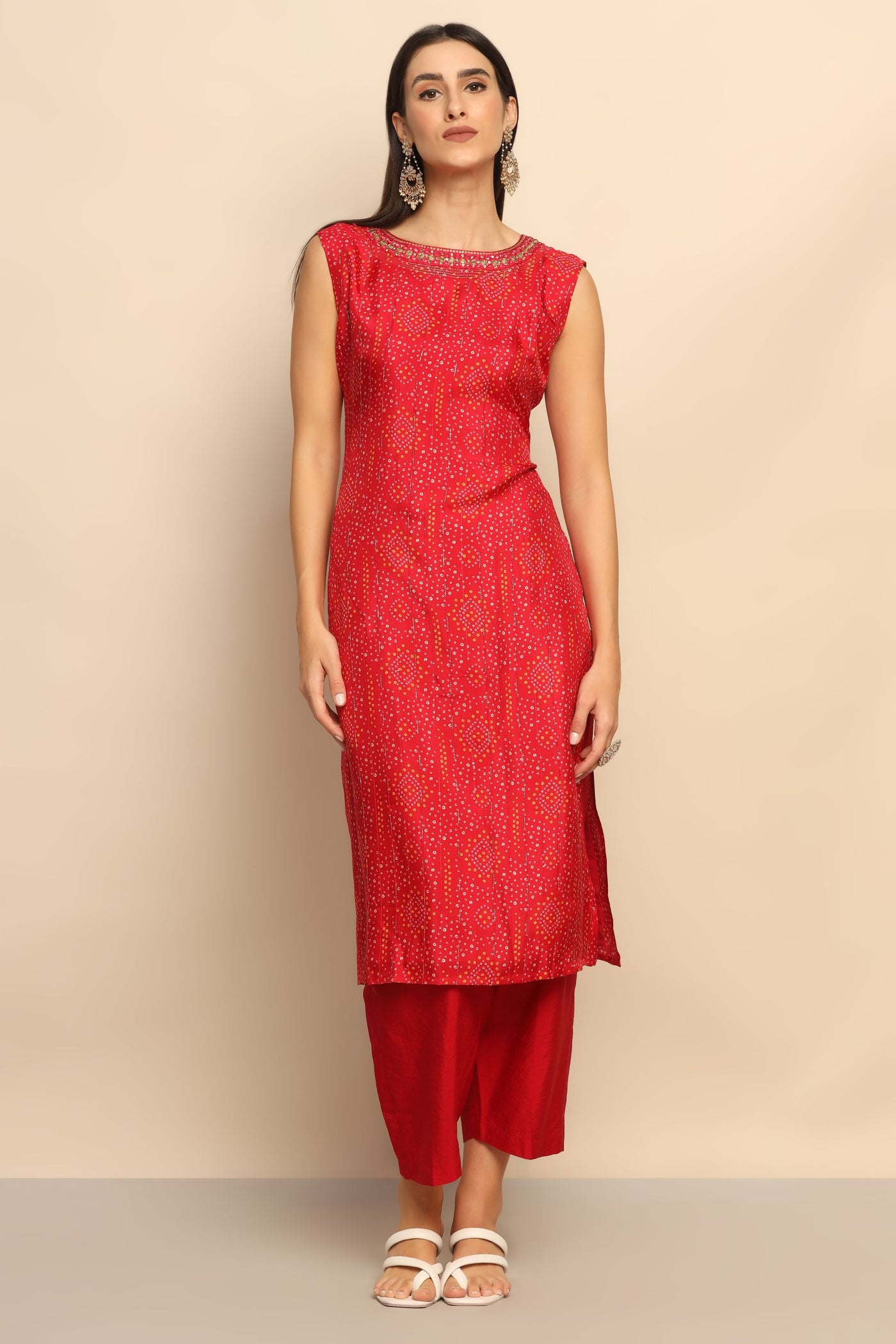 Dazzling Red Sequin Mirror Suit - Unleash Your Inner Diva
