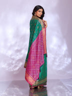 Ikat Patola Art Silk Saree