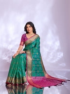 Ikat Patola Art Silk Saree