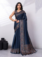 Satin Tussar Digital Printed Saree