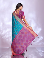 Ikat Patola Art Silk Saree