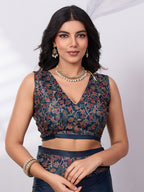 Satin Tussar Digital Printed Saree