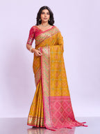 Ikat Patola Art Silk Saree